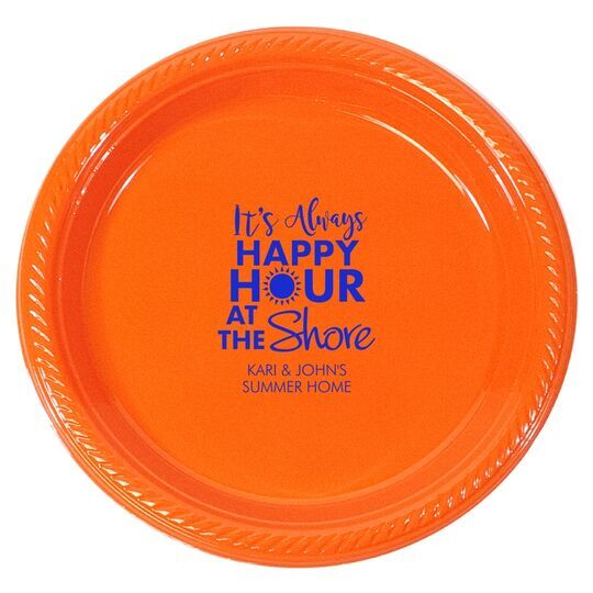 It's Always Happy Hour at the Shore Plastic Plates